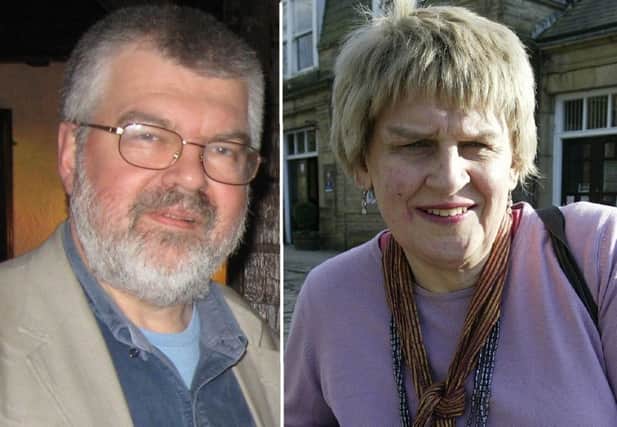Rail campaigners Stephen Waring and Nina Smith