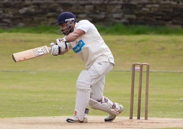 Actions from Brighouse v Hartshead Moor, cricket, at Brighouse Sports Club. Pictured is Sohail Hussain