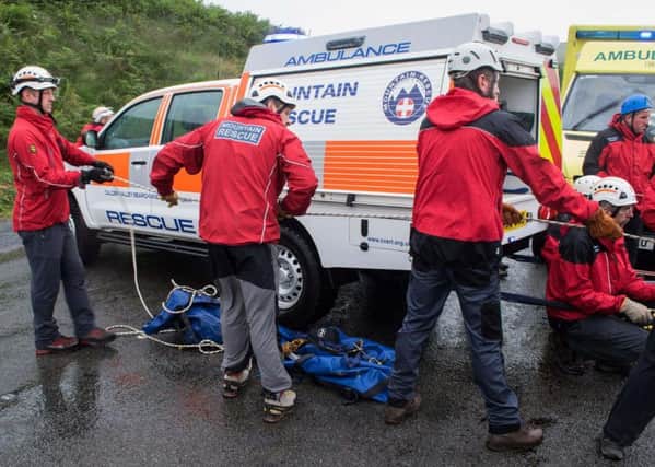 Calder Valley Search and Rescue Team were called to help emergency services rescue a driver after a car left Oxygrains Bridge, Rishworth Moor, plunging 50 feet down a steep banking in a deep ravine