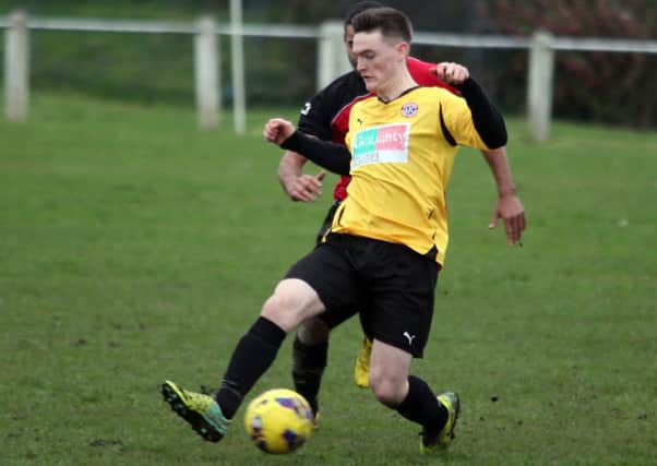 Actions from the game, Ovenden West Riding v Campion, at Natty Lane, Illingworth. Pictured is Scott Eastwood