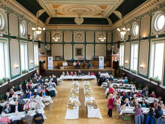 Inside Todmorden Town Hall