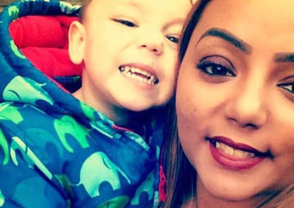 Support: Stephanie Dempsey with son Kenley. Her family aim to raise an initial Â£10,000 for treatment