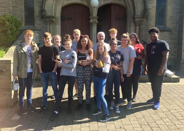 One team: The NCS team helping out at Bethesda Church, Elland. Others were at the Womens Project, Halifax, and Calderdale Royal Hospital childrens ward