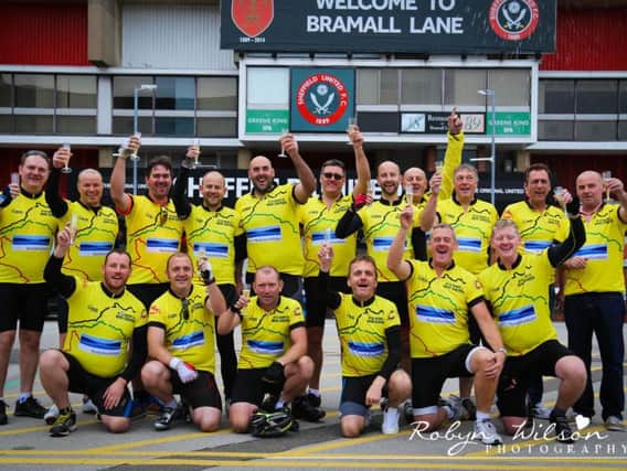 Yorkshire Water staff are embarking on a 280 miles tour de football charity bike ride to raise money for cancer charities