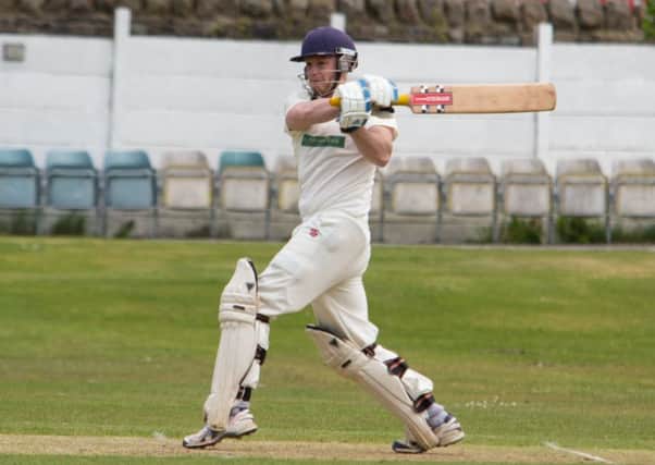 Nick Barker, in action for Walsden Cricket Club