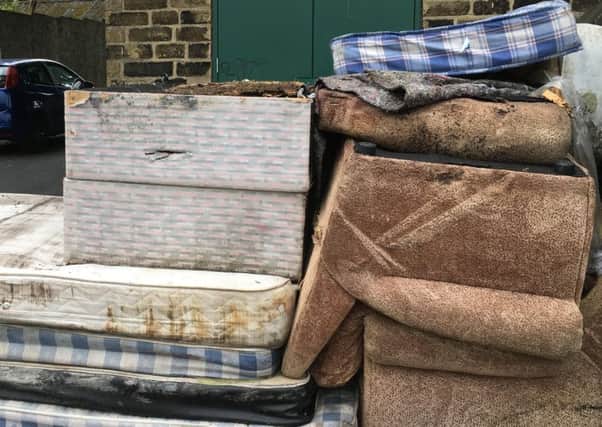 Dumped: Mattresses removed by electricity contractors