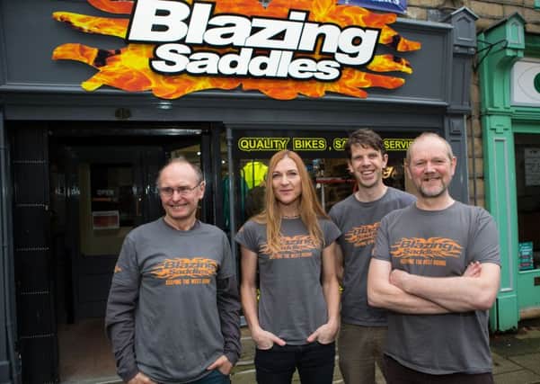The Blazing Saddles team, who are linking up with Orange Bikes for the mountain bike trials