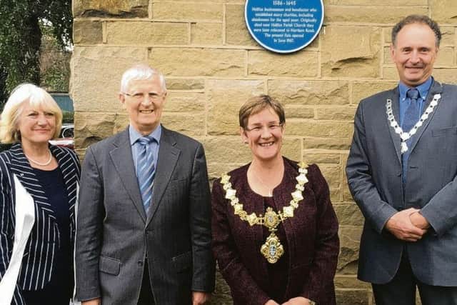 A blue plaque has been unveiled to mark the work of Nathaniel Waterhouse