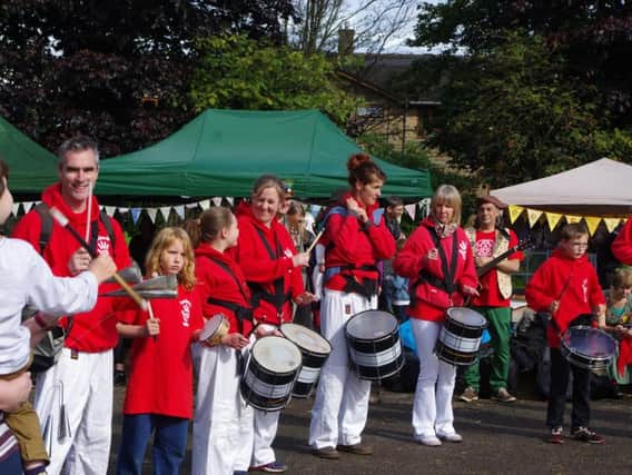 A Samba Band entertained the crowds at the harvest festival