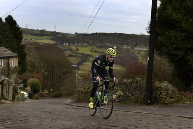 The Shibden Wall featured in the Tour de Yorkshire 2017