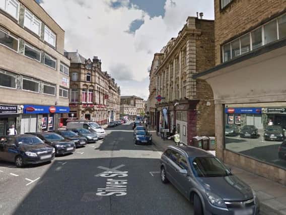 The man was assaulted in Silver Street, Halifax. Picture: Google
