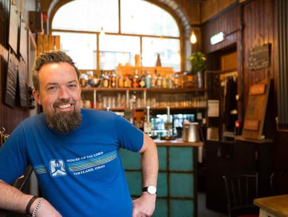 Michael Ainsworth, owner of real ale bar The Grayston Unity in Halifax