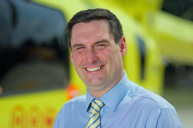 Garry Wilkinson the new director of fundraising at Yorkshire Air Ambulance