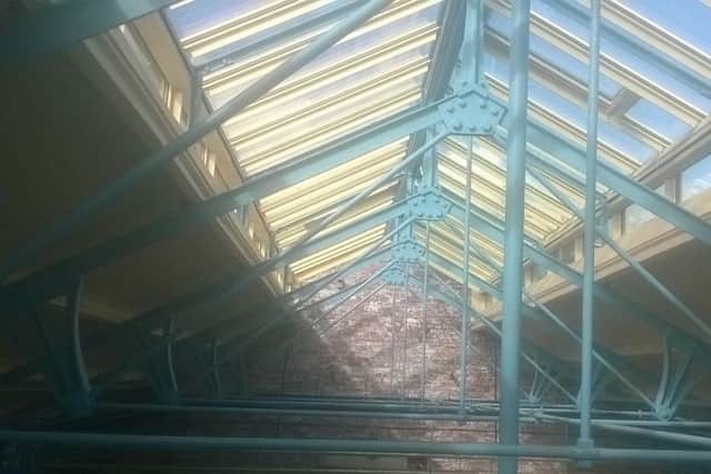 Todmorden Market Hall roof after the improvement works