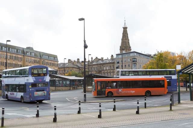 Halifax Bus Station's exit, Winding Road, Halifax