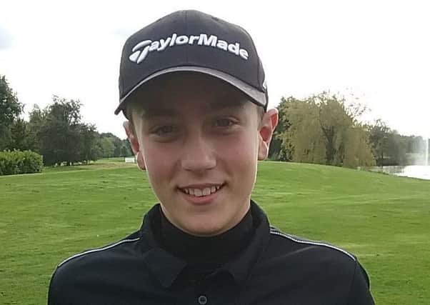 Rising golf star Louie Walsh from Northowram