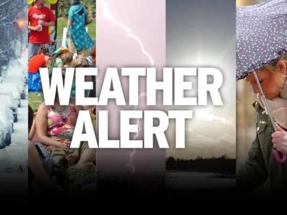 Weather alert in Calderdale