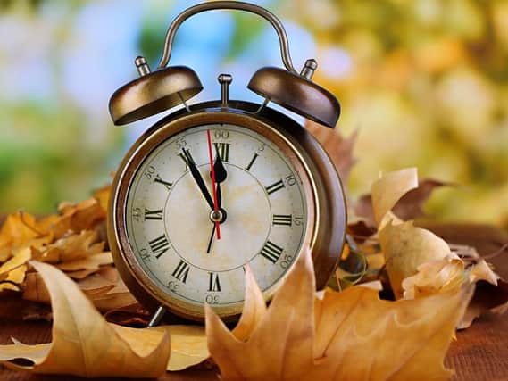 The clocks go back this weekend