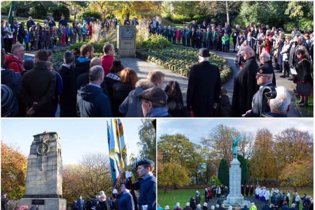Services took place across Calderdale on Remembrance Sunday