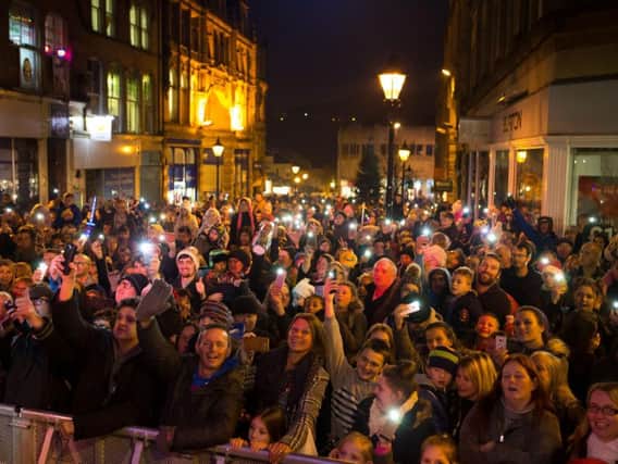 Last year's Christmas light switch on in Halifax