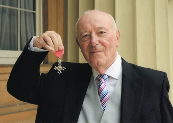 Proud Moment: Bob received his MBE at Buckingham Palace