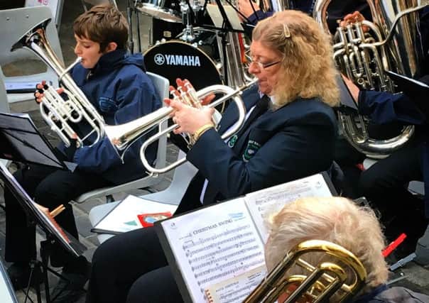 Friendly Brass Band  will be playing some festive music at Westgate, Halifax, on Saturday