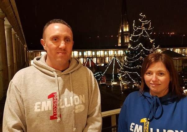 Halifax couple Benjamin Moorhouse and Gaynor Thompson have launched their extreme challenge - walking the coast of the island of Rhodes in just 48 hours