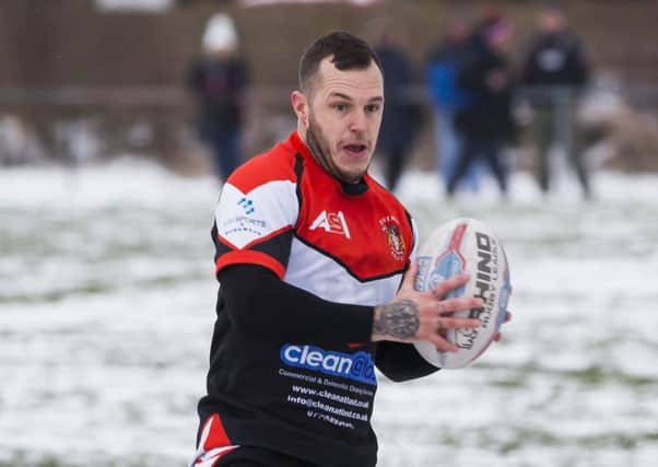 Rugby League - Ovenden v North Hull Knights. Graham Charlesworth for Ovenden.