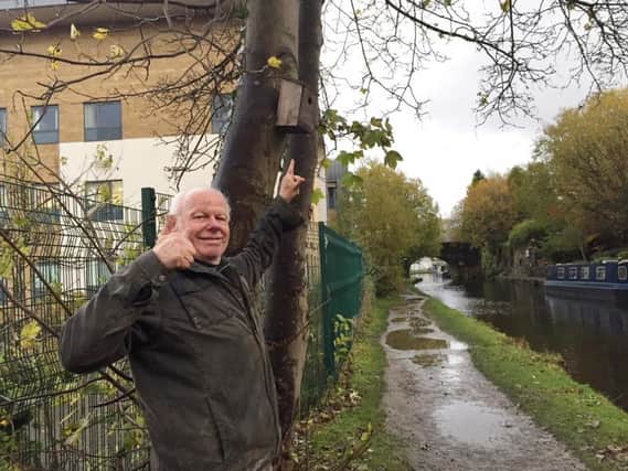 Volunteer Jon Stopp on the Rochdale Canal