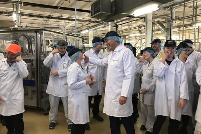 They call it Blue Monday - but staff at a Halifax factory have had some lessons in laughter that will blow the blues away