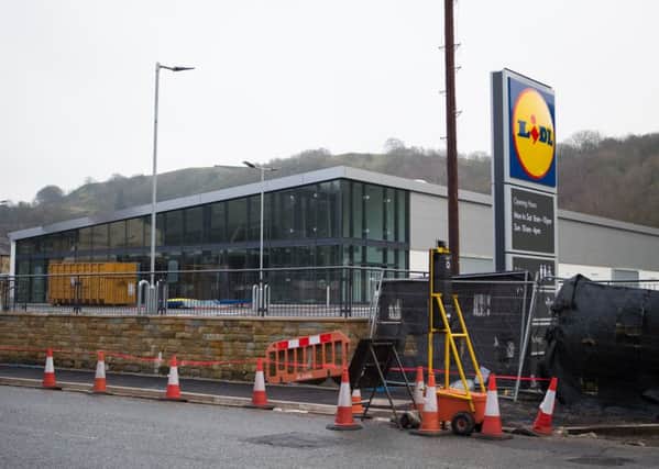The new Lidl store at Halifax Road, Todmorden