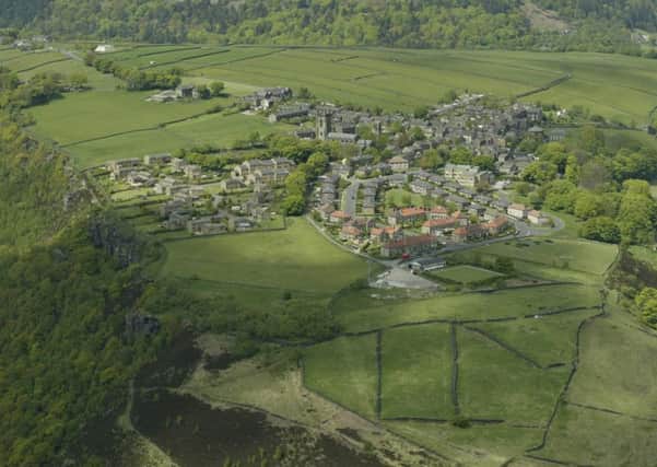 An aerial view of Heptonstall