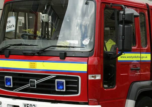 Firefighters rescued the Labradoodle at Walsden
