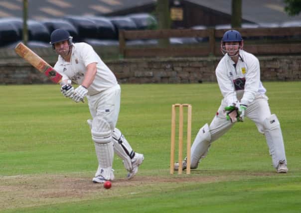 Actions from Booth v Mytholmroyd, cricket at Booth. Pictured is Rob Laycock
