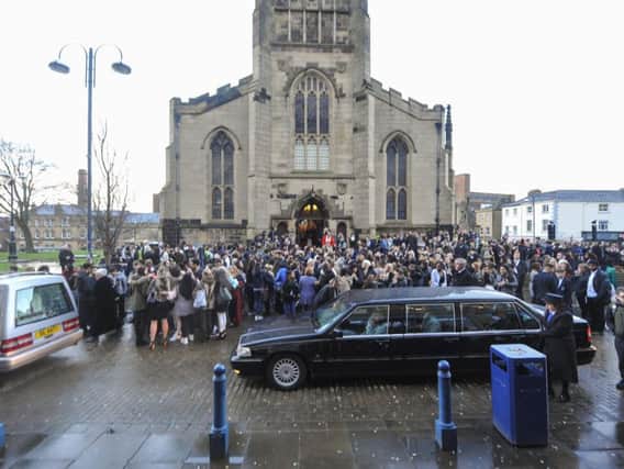 Funeral of Katelyn Dawson in Huddersfield