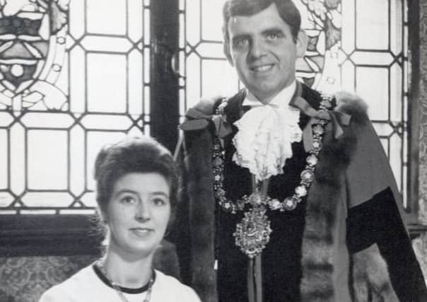 Civic role: Donald and his first wife Annette, wearing ceremonial robes,  were Mayor and Mayoress of Todmorden in 1970-71