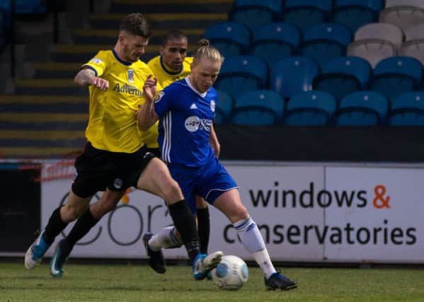 Actions from FC Halifax Town v Maidenhead, FA Trophy match, at the MBI Shay Stadium