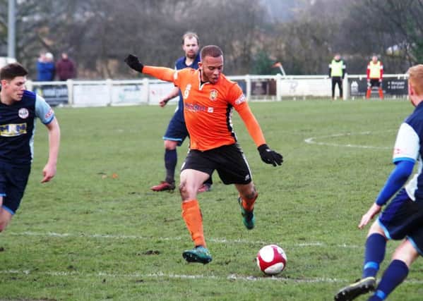 Brighouse Town v Goole
pic 1   Aaron martin scored both town goals
