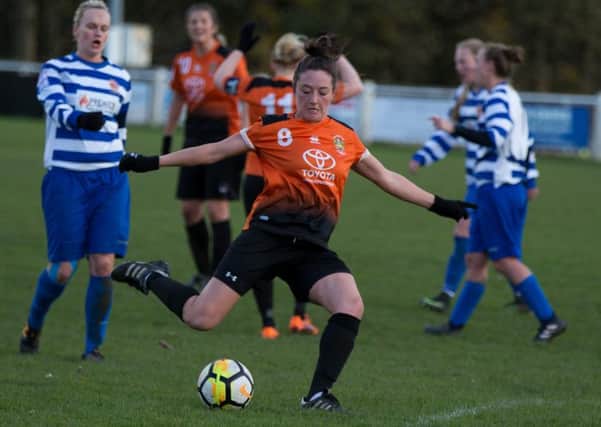Actions from Brighouse Town Ladies v Chester le Street, at St Gile's Road. Pictured is Lauren Doyle