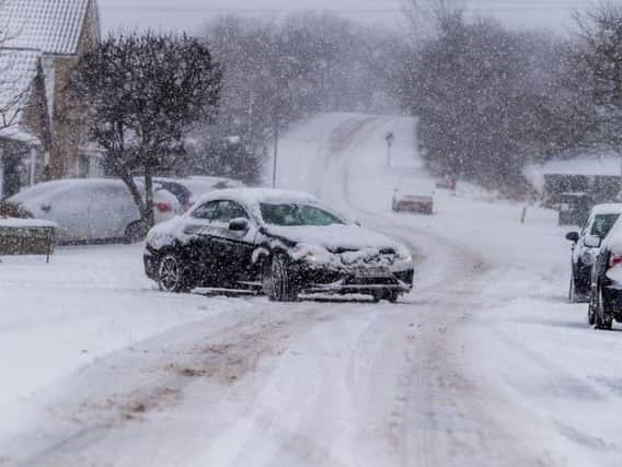 Persistent snow fall overnight in Yorkshire has caused difficult conditions for members of the public and motorists. Picture James Hardisty.