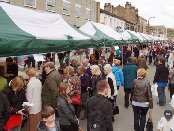 Street market in Brighouse
