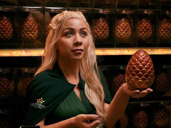 The giant dragon eggs are on sale in Morrisons
