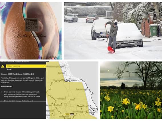 The Met Office has issued a warning for snow across Yorkshire this Easter weekend.