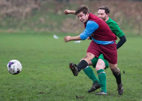 Actions from Sowerby v Sowerby Bridge, at Ryburn Valley High. Pictured is Luke Maguire