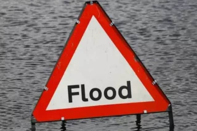 Flood warnings are in place.