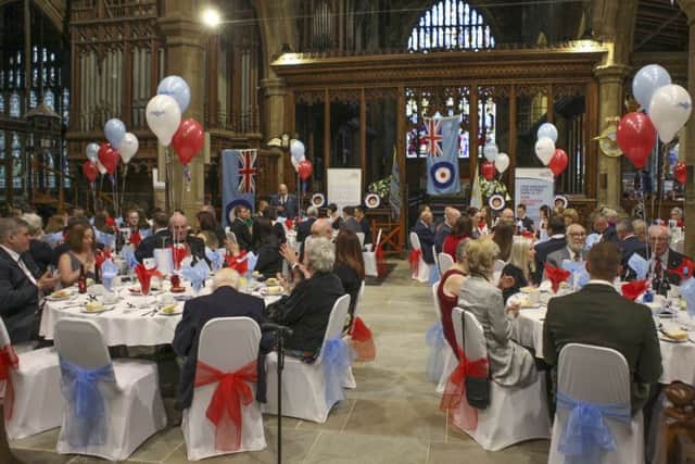 CELEBRATION: Guests enjoy their dinners at Halifax Minster.