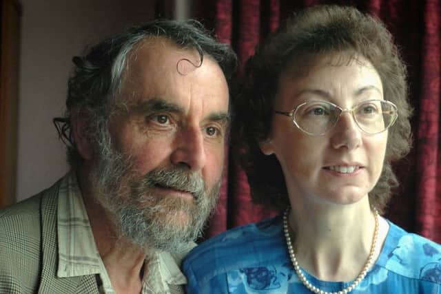 24 June 2005...Bronte sister letters. story.....Ian and Catherine Emberson, pictured at Todmorden. Story Jayne Dawson.