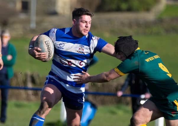 Actions from Siddal v West Hull, at Chevinedge. Pictured is Freddie Walker