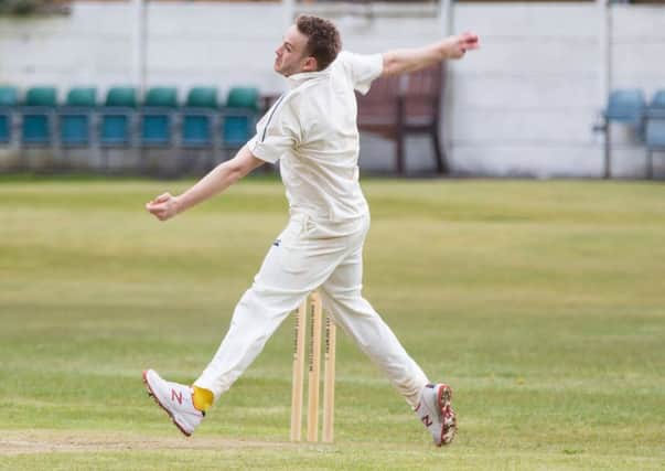 Actions from Walsden v Monton and Weaste cricket, at Walsden, Pictured is Stevie Barker