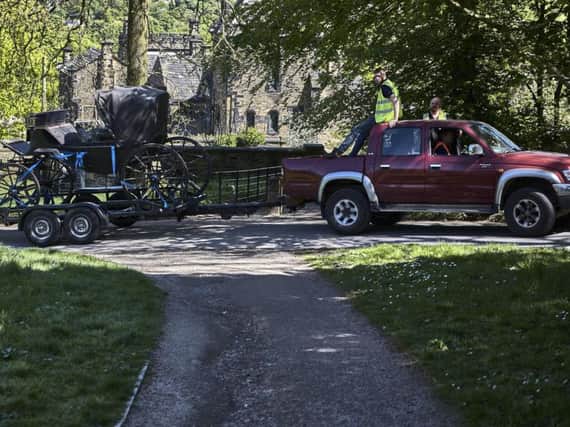 Film crews spotted at Shibden Hall